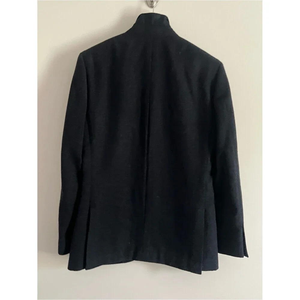 J.Crew Ludlow Subalpino Italy Wool Cotton Blazer Size 36S Blue Sport Coat
